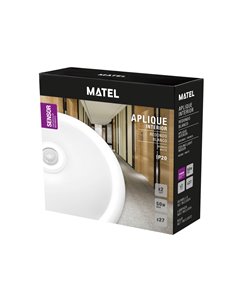 Aplique Led Sensor Superficie Ip20 2xe27 2
