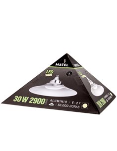 Matel LED Campânula alta E27 30cm alumínio 30W 4200K 2