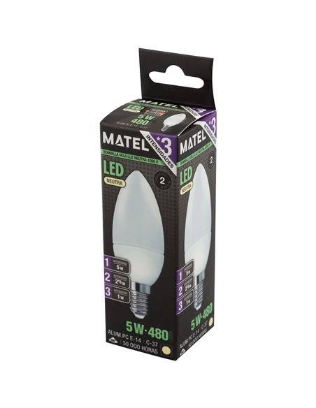 Bomb Led Vela 3 Intensid E14 5w Neu