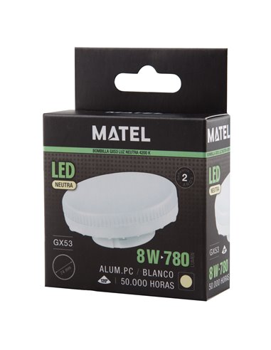 Bomb Led Gx53 8w Calida