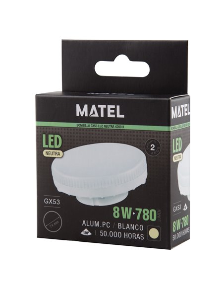 Bomb Led Gx53 8w Calida