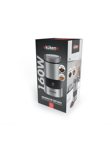 Molinillo café inoxidable kuken 160w