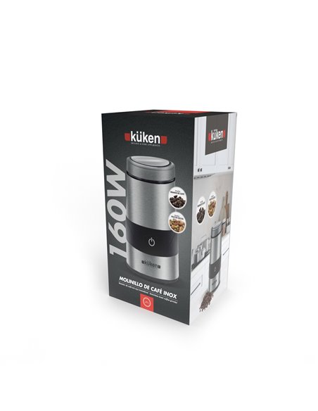Molinillo café inoxidable kuken 160w