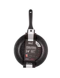 Frigideira de indução em pedra suprema preta 30cm 2