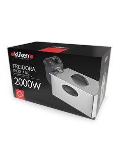 Freidora inox 2000w 3.0 litros küken 2