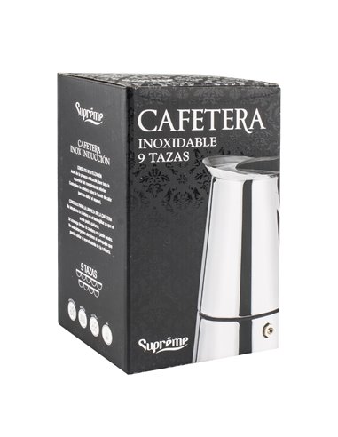 Cafetera Supreme Induccion Inox 2 Tazas