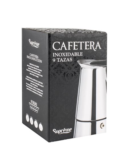 Cafetera inducción inox supreme 2 tazas
