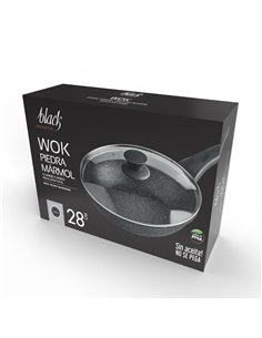 Wok Al Fund Piedra Black 28 Cm 2