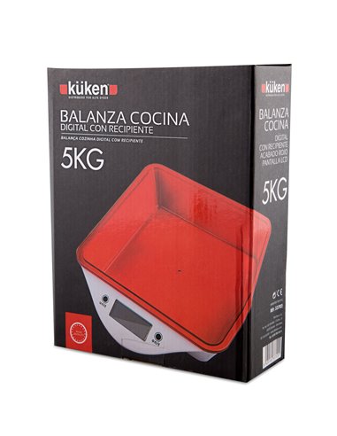 Balanza Cocina Recipiente Dig Kuken 5kg