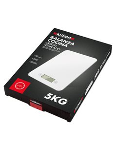 Balanza Cocina Cristal Templa Kuken 5kg 2