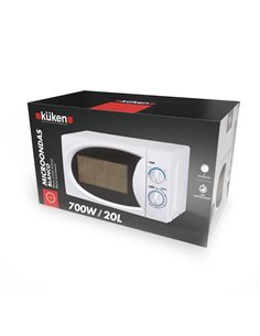 Microondas 700w 20 litros branco küken 2