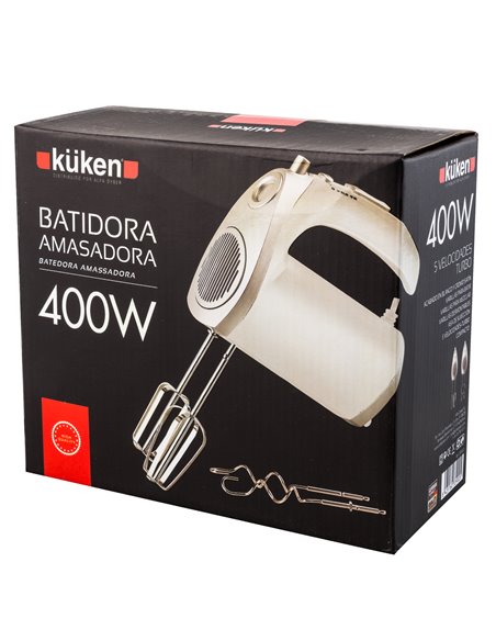 Batidora Amasadora 400 W Blanca Kuken