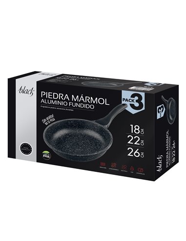 Sarten Al Fund Piedra Set 3 Ps