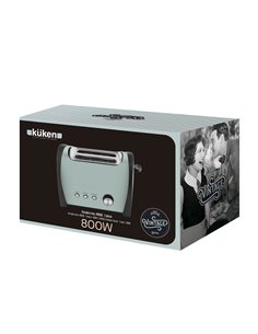 Tostadora 2pc 800w Kuken Vintage 2
