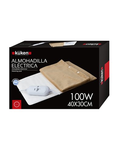 Almohadilla eléctrica lumbar con funda 100w küken