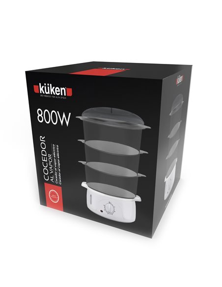 Panela a vapor elétrica Kuken 800w