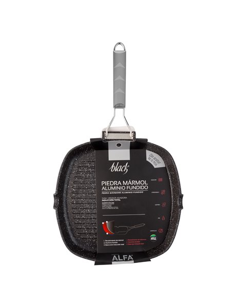 Grill piedra mango abatible supreme rayada 20cm