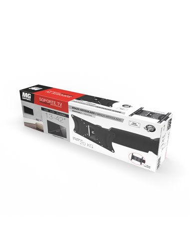 Soporte TV-Lcd Brazo Articu 20kg 13-42"