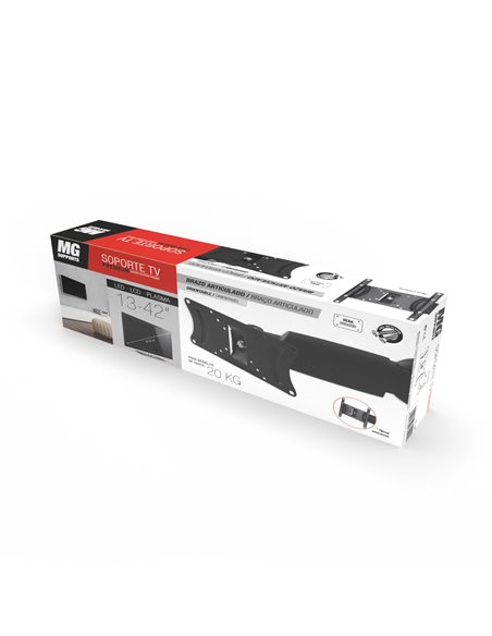 Soporte TV-Lcd Brazo Articu 20kg 13-42"