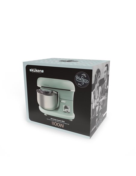 Robot Batidora Amasa 1100w Kuken Vintage