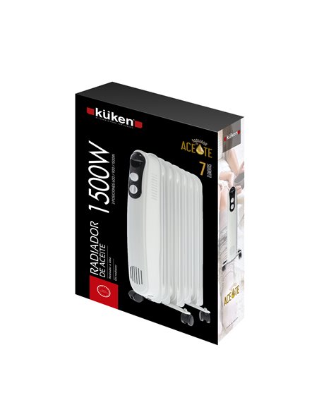 Radiador De Aceite 7 Elementos 1500w
