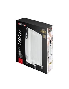 Radiador aceite 11 elementos 2500w blanco 2