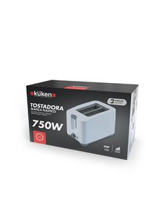 Torradeira de plástico 750w küken 2 slots 2