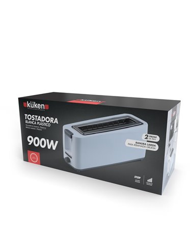 Tostadora Plastico 2pc 900w Grande Kuken