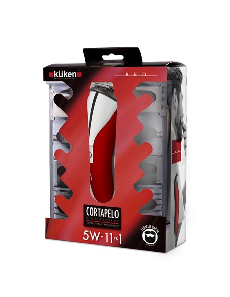 Cortapelo Y Barba Bat 11en1 Kuken Red 5w