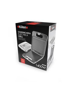 Sandwichera Kuken Grill 4pz 1400w 2