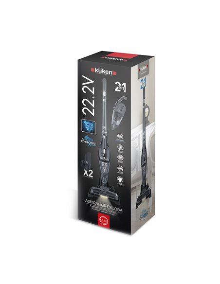 Aspirador escoba sin cable 2 en 1 küken