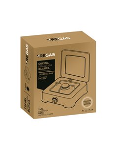 Fogão a gás esmaltado branco Yregas 1 boca 2