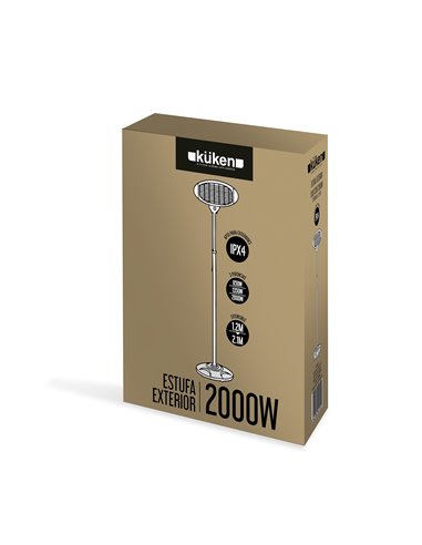 Estufa Exterior 650/1350/2000w Kuken