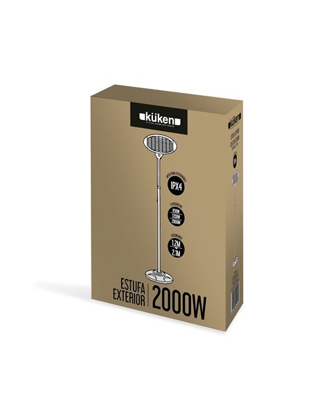 Estufa Exterior 650/1350/2000w Kuken