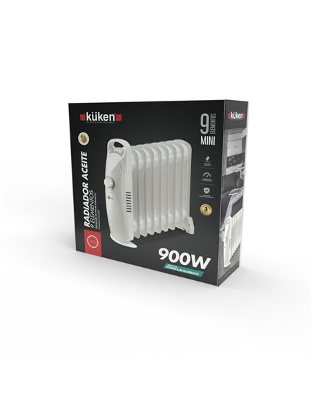 Radiador De Aceite 9 Element 900w Mini