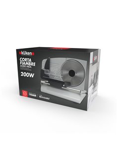 Corta Fiambres Kuken 200 W Inox 190 Mm 2