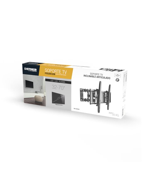 Soporte TV-Lcd 55kg 32”-70” Articulado