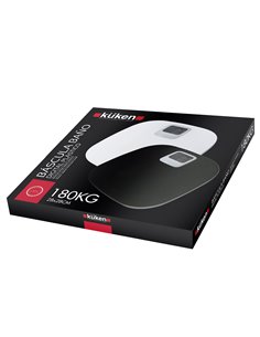 Balança de banheiro digital de plástico branco Küken 2