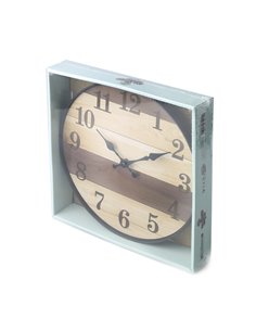 Relógio küken redondo com efeito madeira 25 cm 2