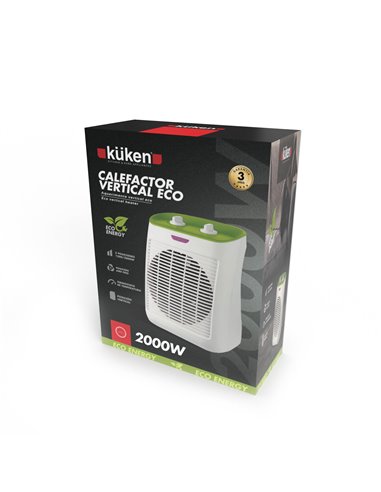 Calefactor vertical eco energy 1200w/2000w