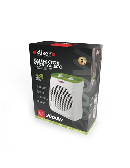 Calefactor vertical eco energy 1200w/2000w