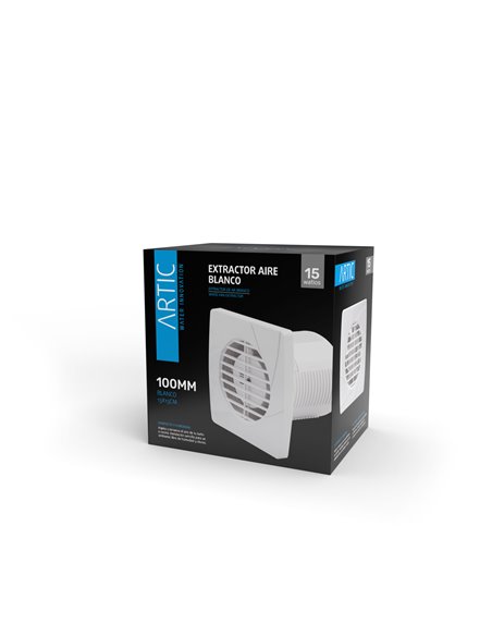 Extractor aire artic 15w 100mm blanco