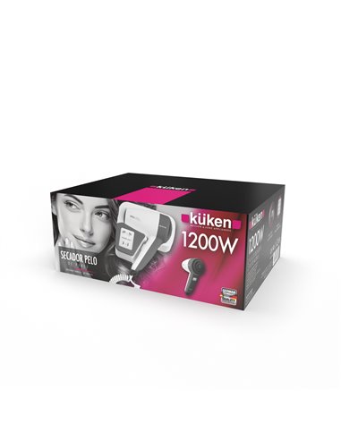 Secador de pelo pared baño 1200w küken