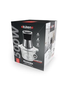 Picadora 500w Vaso Cristal 2l 2