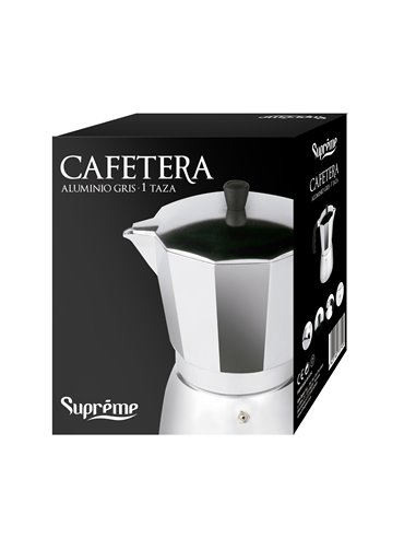 Cafetera Supreme Aluminio Gris 12tazas