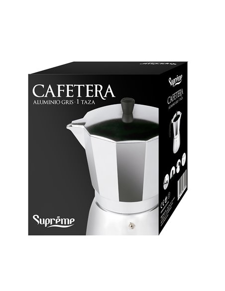 Cafetera Supreme Aluminio Gris 12tazas