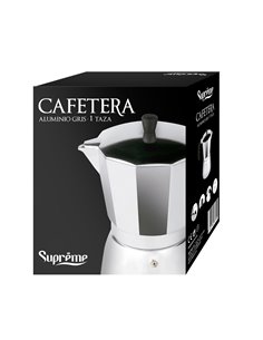 Cafetera Supreme Aluminio Gris 3tazas 2