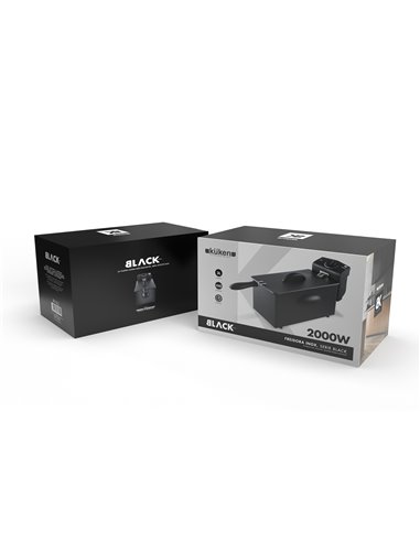 Freidora Inox Kuken 2000w 3 0 L Black