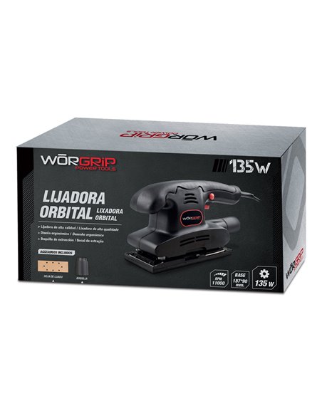 Lijadora Worgrip Orbital 135w