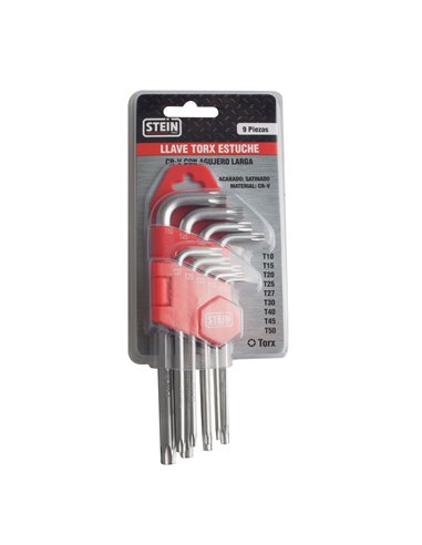 Juego llave torx con agujero stein larga cr-v 9 piezas